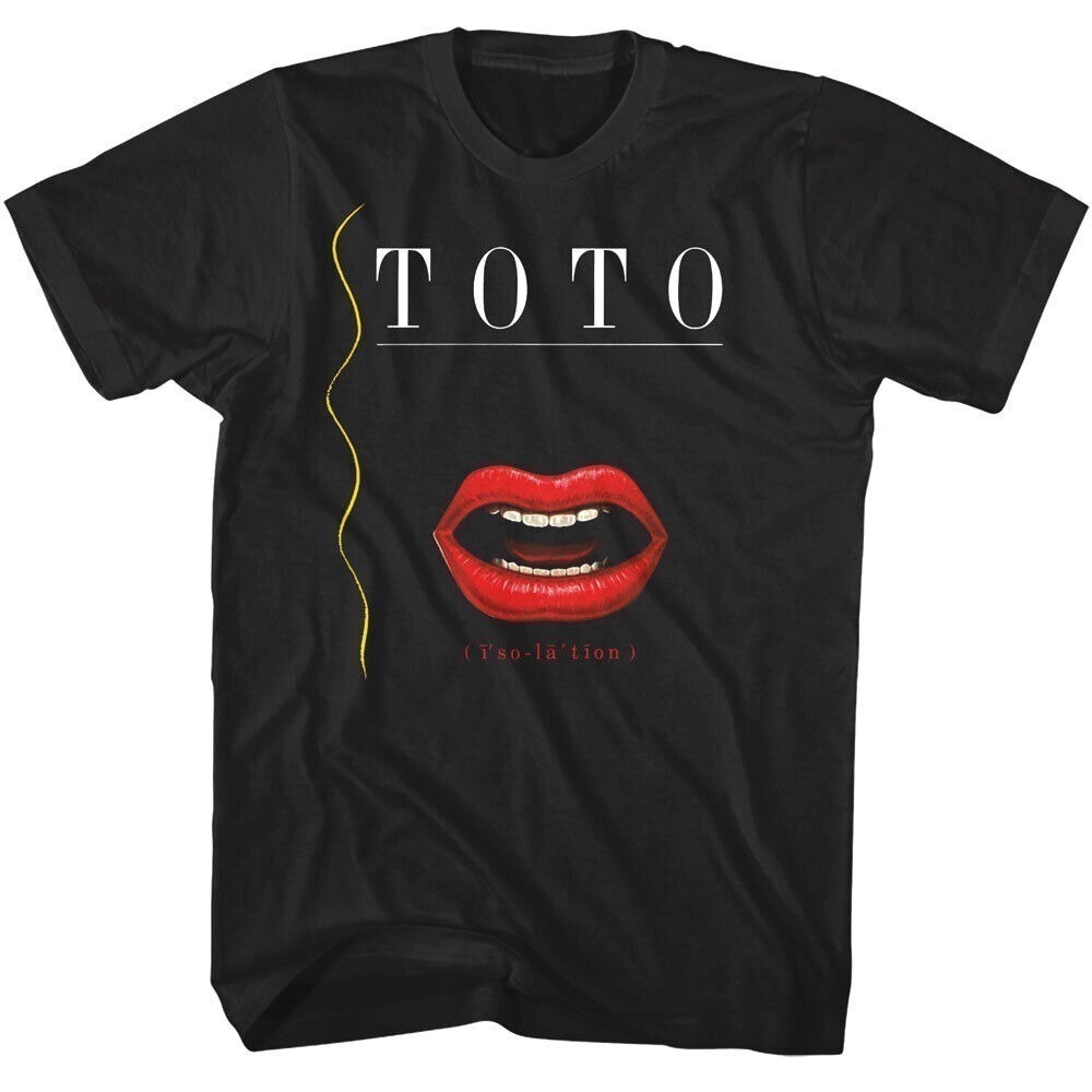 Toto Isolation Album Tshirt Mouth Teeth Cover 80S Pop Music Group